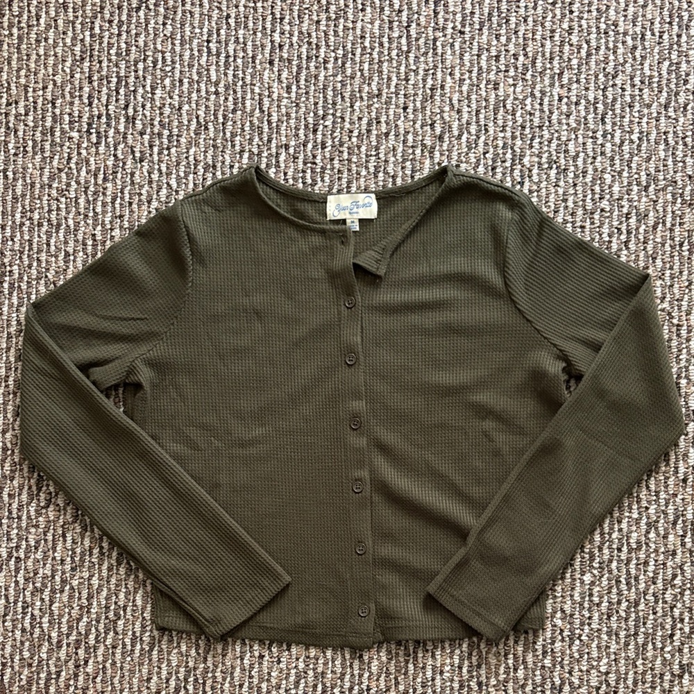 Pacsun Olive Green Button-Up